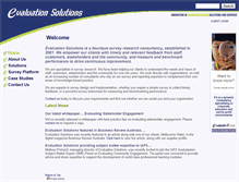 Tablet Screenshot of evaluationsolutions.com